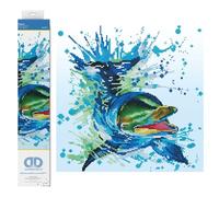 Diamond Dotz Painting, Intermediate Kit, DD8 Peinture au Diamant, Toile Polyester, Blanc, 40 x 40 cm