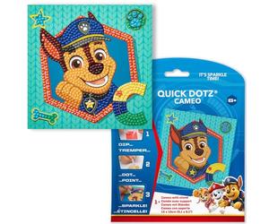 DIAMOND DOTZ Paw Patrol Chase Kit de peinture diamant pour adultes - Kit d'art diamant - Kit créatif relaxant avec strass Dotz