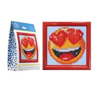 Diamond Dotz Smitten with Frame Kit Broderie Diamant, Coloris Assortis, 12 x 12cm