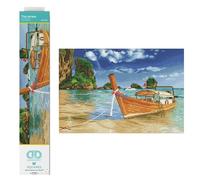 DIAMOND DOTZ® - Thai Escape, Full Drill, Square Dotz, Kits de Peinture Diamant, Kits d'art Diamant pour Adultes, Art gemme, kit, 35,1 x 52,1 cm