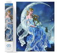 Diamond Dotz Wind Moon Kit de Peinture au Diamant, Blanc, 26,8 x 20,5cm