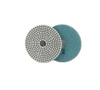 Diamond Dry Wet Polishing Pad, Lot de 3 disques polissage diamantés flexibles en étapes, 10 cm (4 pouces), for granit et marbre(Grit 2)