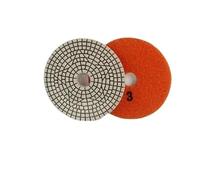 Diamond Dry Wet Polishing Pad, Lot de 3 disques polissage diamantés flexibles en étapes, 10 cm (4 pouces), for granit et marbre(Grit 3)