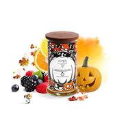 Diamond Empire Happy Halloween avec bijou surprise à l'intérieur (bijou surprise d'une valeur allant jusqu'à 2 500 €) Bougie d'Halloween à 2 mèches (durée de combustion jusqu'à 120 h) (bague N/O)