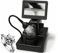 Diamond Girdle Viewer - Écran LCD de 10,9 cm Grossissement 50-1000x avec lumière LED pour une détection précise des inscriptions et une évaluation des pierres précieuses