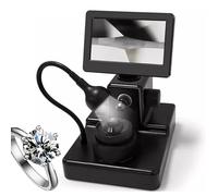 Diamond Girdle Viewer - Visionneuse numérique LCD de 10,9 cm avec grossissement 50-1000x et lumière de remplissage LED pour une identification précise de l'inscription diamant