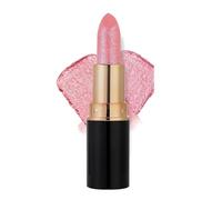 Diamond Glitter Lipstick, Diamond Lip Gloss Glitter Lipstick Waterproof, Non-Stick to Cup Non-Fading Sparkly Glossy Lipsticks, Long Lasting Smudge Proof Lip Gloss (02#, 1 Count (Pack of 1))
