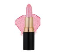 Diamond Glitter Lipstick, Diamond Lip Gloss Glitter Lipstick Waterproof, Non-Stick to Cup Non-Fading Sparkly Glossy Lipsticks, Long Lasting Smudge Proof Lip Gloss (01#, 1 Count (Pack of 1))