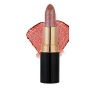 Diamond Glitter Lipstick, Diamond Lip Gloss Glitter Lipstick Waterproof, Non-Stick to Cup Non-Fading Sparkly Glossy Lipsticks, Long Lasting Smudge Proof Lip Gloss (04#, 1 Count (Pack of 1))