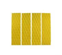 Diamond Groove Lot de 4 patins de traction pour planche de surf, wakeboards et planches à pagaie Jaune 4
