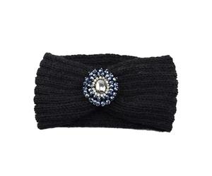Diamond Headband Elastic Ear Warmer Headwrap Turban Wide Brim Headwear For Women Winter Hair Accessories(Color-04)