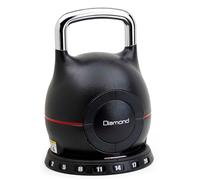 DIAMOND 【Kettlebell à charge variable 2-20 kg】Réglable en 7 niveaux | Poignée en acier avec poignée ergonomique | Sélecteur de poids rapide | Entraînement fonctionnel et Home Gym, Économisez de