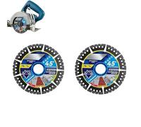 Diamond Multi-Purpose Saw Blades,4.5 Inch Angle Grinder Cutting Disc,Disques à Tronçonner Diamantés,Disque Diamant Extra Fin,Segment Disques à Tronçonner Diamantés pour Béton,Pierre,Brique,Bois (2)