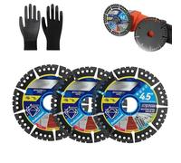 Diamond Multi-purpose Saw Blades, Cut Through Anything for Unmatched Power and Precision, 4.5 Inch Angle Grinder Cutting Disc, Diamond Saw Blades for Marble Tile Steel (3pcs)
