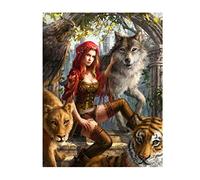 Diamond Painting, 5D Elfes Féeriques Peinture Diamant Enfant, Peinture Numéro Adulte Broderie Diamant Kit Complet, Perle Diamant a Coller Point de Croix Strass Diamant Painting Grand Format 60x90cm