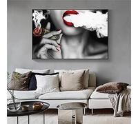 Diamond Painting,5D Fille sexy fumant Diamant Peinture Enfants Point de Croix Broderie Kit,Grand Format Diamant Broderie Painting Arts Artisanat Peinture pour Décoration Maison Murale 30x60cm JZ-8239