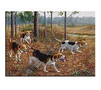 Diamond Painting,5d Peinture Diamant Chien Beagles,Broderie Diamant Kit Complet,Tableau en Perles Diamant, Adultes Strass Canevas Point de Croix Arts Craft, pour la deco de Salon Chambre-40x50cm