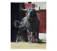 Diamond Painting, 5D Taureau Puissant Peinture Diamant Enfant, Peinture Numéro Adulte Broderie Diamant Kit Complet, Perle Diamant a Coller Point de Croix Strass Diamant Painting Grand Format 60x90cm