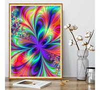 Diamond Painting, 5D Visuel Abstrait Peinture Diamant Enfant, Peinture Numéro Adulte Broderie Diamant Kit Complet, Perle Diamant a Coller Point de Croix Strass Diamant Painting Grand Format 40x50cm