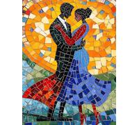 Diamond Painting abstrait couple, Diamond Painting Adulte Enfant, DIY Peinture Diamant 100x135 cm, 5d Complet Diamant Kit, Strass Point de Croix Cristal Art pour Murale Décoration Femmes Cadeaux 0b-91