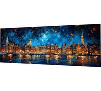 Diamond Painting Abstrait Diamond Painting Adulte XXL 180x60cm, 5D Diamant Painting Architecture Broderie Diamant Kit Complet, DIY Tableau Diamants Activite Manuelle Adulte, Décoration Murale C2-347