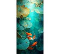 Diamond Painting Adulte 100 x 200 cm Diamond Painting Poisson 5D DIY Strass Kit Broderie Point de Croix Planter Peinture Diamant Canevas Kit complet Adulte pour Cadeau Femme Decoration Murale DZSH5010