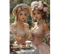 Diamond Painting Adulte 35x50 cm Diamond Painting Femme 5D DIY Strass Kit Broderie Point de Croix, Peinture Diamant Canevas Kit complet Adulte pour Tableau Decoration Murale Cadeau Gâteau ZSH07423