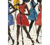 Diamond Painting Adulte 40x50cm, 5D Diamant Painting Afrique Broderie Diamant Kit Complet, Loisirs Créatifs Enfant, Bricolage Point de Croix Cristal Paintings, Décoration Murale Cadeau (Femme) H5-144