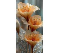 Diamond Painting Adulte 50 x 100 CM Diamond Painting Fleur 5D DIY Strass Kit Broderie Point de Croix Planter Peinture Diamant Canevas Kit complet Adulte pour Cadeau Femme Decoration Murale DZSH5225