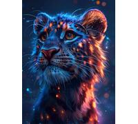 Diamond Painting Adulte, 5D Diamond Painting Animal Broderie Diamant Tigre Peinture Diamant, DIY Mosaique Loisirs Créatifs Adultes Kit pour Tableau Decoration Murale Salon (35 x 50 cm) -yxy2506F5