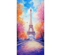 Diamond Painting Adulte, 5D Diamond Painting ArchitecturePaysage Peinture Diamant Broderie Diamant Kit Complet, DIY Loisirs Créatifs Adultes Kit Broderie pour Tableau Decoration Murale Cadeau Ffr-178