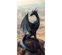Diamond Painting Adulte, 5D Diamond Painting Dinosaures, Peinture Diamant Kit, DIY Diamant Strass Point de Croix Cristal Peinture Loisirs Créatifs Adultes Décor Murale pour la Maison 100x200cm I-478