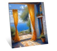 Diamond Painting Adulte, 5D Diamond Painting Enfant Scène Peinture Diamant, DIY Strass Point de Croix Cristal Kit Broderie Architecture Diamant Loisirs Créatifs Adultes, Décoration 20x30 cm H-2552