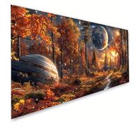 Diamond Painting Adulte, 5D Diamond Painting Forêt Peinture Diamant Enfant Planète, Bricolage Broderie Diamant Grand Format 30x60cm, Loisirs Créatifs Adulte, Decoration Chambre, Cadeaux Femme G2-204