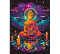 Diamond Painting Adulte 70x105cm, 5D Diamant Painting Zen Broderie Diamant Kit Complet, Loisirs Créatifs Enfant, Bricolage Point de Croix Cristal Paintings, Décoration Murale Cadeau (Nuages) H5-306