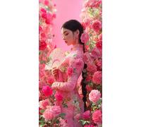 Diamond Painting Adulte 70x140CM Diamond Painting Femme 5D DIY Strass Kit Broderie Point de Croix Fleur Peinture Diamant Canevas Kit complet Adulte pour Cadeau Femme Tableau Decoration Murale DZSH4867