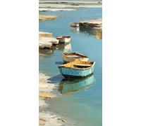 Diamond Painting Adulte 80 x 160 cm Diamond Painting Bateau 5D DIY Strass Kit Broderie Point de Croix Paysage Peinture Diamant Canevas Kit complet Adulte pour Cadeau Femme Decoration Murale DZSH5968
