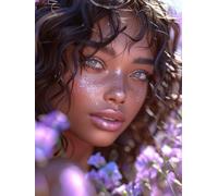 Diamond Painting Adulte, Afrique Diamant Painting Enfant, 5D Peinture Diamant Adulte Fille, DIY Artisanat Strass Point de Croix Cristal Débutant Art Set, pour Décoration Murale Maison 20x30cm H-9432