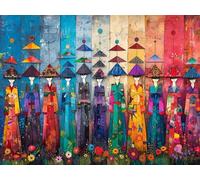 Diamond Painting Adulte Afrique Diamond Painting Enfant, DIY Peinture Diamant Femme Strass Point de Croix Broderie Diamant Kit Complet, Adultes Débutant Cristal Artisanat Maison Décor 90x60 cm W-9412