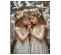 Diamond Painting Adulte Ange Diamond Painting Fille Dimond-Paintings 70x90cm, 5D Mosaique Peinture Diamant Adulte, Canevas Diamant Kit Complet, Convient Pour Decoration Chambre, Cadeau Femme Y8-646