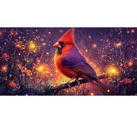 Diamond Painting Adulte AnimalDiamond Painting Grand Format25x50cm DIY Broderie Diamant Complet Artisanat Le Cardinal Enfants Tableau Perle Diamant a Coller Pour DéCoration Maison Femme Cadeau J0P-254