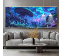 Diamond Painting Adulte Aurore Diamond Painting Petit Format 50x80cm Broderie Diamant Kit Complet,Tableau Perle Diamant Champignon DIY 5D Strass Gemmes for Adulte/Enfant Débutant,Maison Décor 0-sy1204