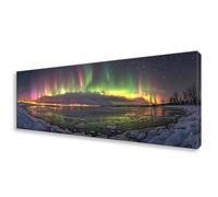 Diamond Painting Adulte Aurore Peinture Diamant Paysage Broderie Diamant Kit Complet, Diamond Painting Grand Format 80x240 cm, DIY 5D Cristal Broderie Point de Croix Art pour Decoration Maison W0-388