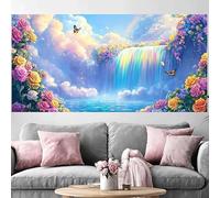 Diamond Painting Adulte Automne Diamond Painting 50x100cm,2026 Nouveau DIY Crystal Art Fleur 5D Full Dril Rhinestone Canvas Broderie Cross Stitch Peinture Diamant pour Beginner Décoration O-498G