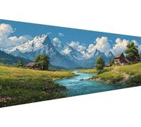 Diamond Painting Adulte Bord Du Lac Diamond Painting Adulte Paysage 5D Broderie Diamants DIY Débutant Art Set Loisir Creatif Pour Chambre Décoration Murale Maison Cadeau Femme Cadeau 50x100cm YZ-184