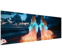 Diamond Painting Adulte Brillant Diamond Painting Moderne 180x60cm Broderie Diamant Grand Format Point de Croix Kit Complet Activité Manuelle Adulte Peinture Diamant Decor Murale Cadeau Femme P-35