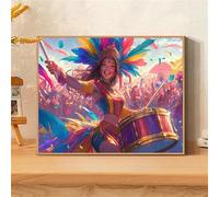 Diamond Painting Adulte, Broderie Diamant Kit Complet Coloré, DIY Peinture Diamant par Numéro Débutant, Bricolage Adulte Cristal Tableau Diamond-Painting Beauté, Décoration Salon Cadeau 60x80cm 0sc651