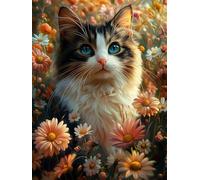 Diamond Painting Adulte Chat 50x80 5d Diamond Painting Enfant Full Drill Peinture Diamant Papillon Diy Crystal art Loisirs Créatifs Mit Vollständiges Werkzeug Décoration Murale se détendre Cadeau T17