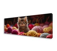 Diamond Painting Adulte Chat Peinture Diamant Animal Broderie Diamant Kit Complet, Diamond Painting Grand Format 80x240 cm, DIY 5D Cristal Broderie Point de Croix Art pour Decoration Maison W0-292