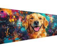 Diamond Painting Adulte Chien Diamond Painting Adulte Mignon 5D Broderie Diamants kit DIY Débutant Art Set Loisir Creatif Pour Chambre Décoration Murale Maison Geburtstag Cadeau Femme 50x100cm YZ-170